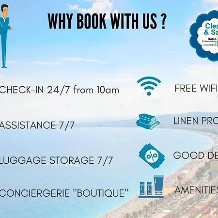 Nestor&jeeves - Alphonse Karr Terrasse - Hyper Center - Close Sea - Chic Street Lejlighed Nice