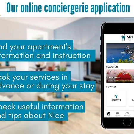 Nestor&jeeves - Alphonse Karr Terrasse - Hyper Center - Close Sea - Chic Street Lejlighed